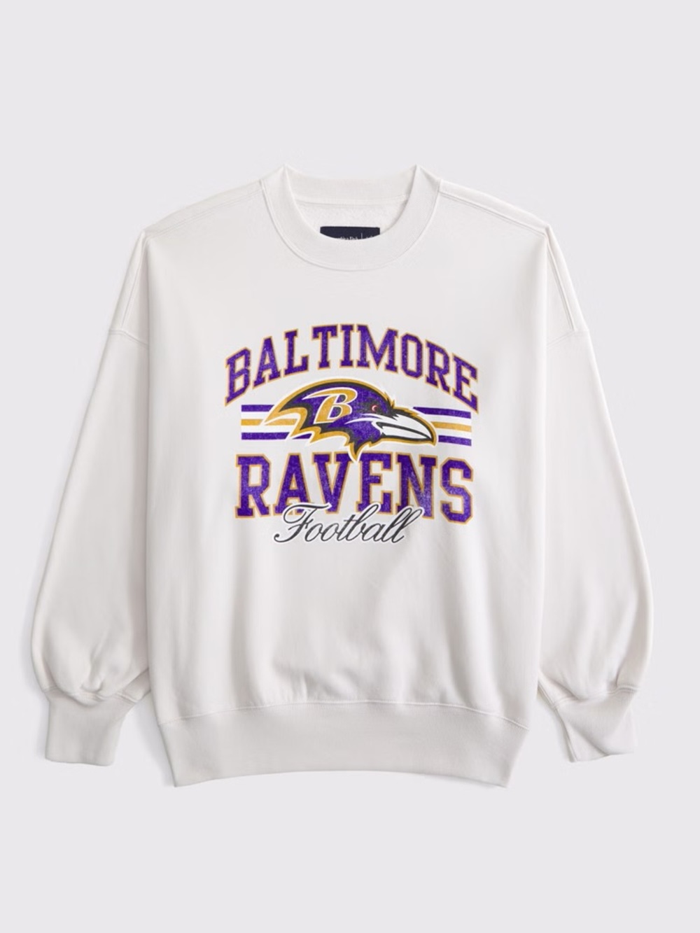 Abercrombie Baltimore Ravens Sunday Crew oversized football cozy weekend sporty - Picture 2 of 6